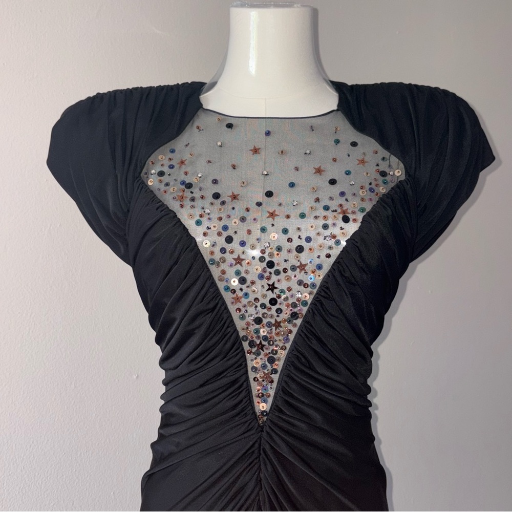 Casadei 80s Vintage Electra Evening Dress